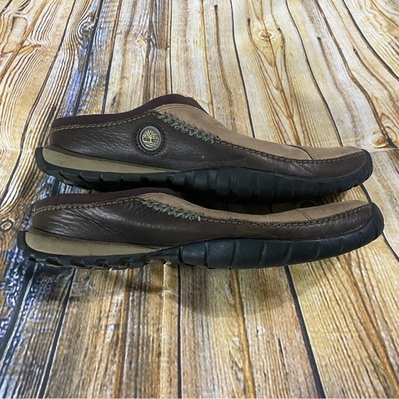 Timberland Smartwool Tan Suede Slip On Clogs Size 8 M - Picture 3 of 5